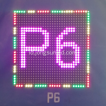 P6 Modul Tampilan LED SMD Luar Ruangan Penuh Warna